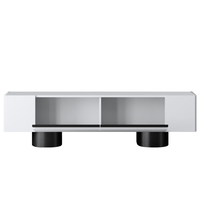Hanah Home Bohem Soporte para TV Blanco y Negro